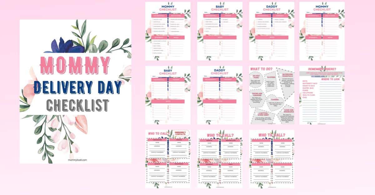 Printable Hospital Bag Checklist Mumsypop