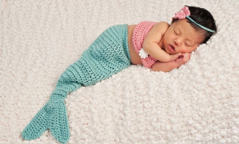 Newborn In Mermaid Crochet Fit Disney Inspired Baby Names.jpg