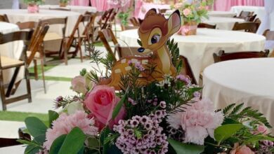 Fresh Flowers For Bambi Baby Shower Table Centerpiece.jpg